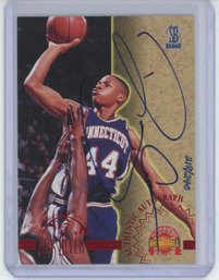 1996 Scoreboard Ray Allen Auto Rookie /240 On Card