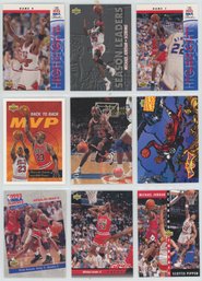 Lot Of (9) Michael Jordan Basketball Cards