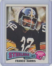 SIGNED 1975 Topps Franco Harris