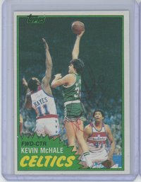 SIGNED 1981 Topps Kevin McHALE Rookie Card