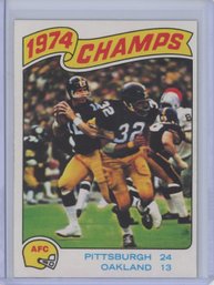 1975 Topps Steelers Champions