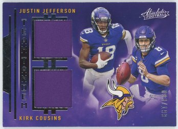 2021 Absolute Kirk Cousins/ Justin Jefferson Dual Relic #/199