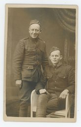 World War One WW1 RPPC Of Two Soldiers