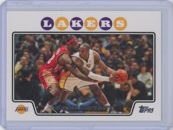 2008 Topps Kobe Bryant (Kobe Vs Lebron) Iconic Card