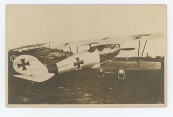 WW1 German Airplane RPPC Postcard