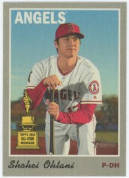 2019 Topps Heritage Cloth Shohei Ohtani Rookie Cup Parallel
