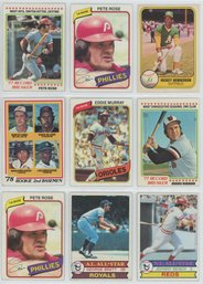 Lot Of (9) 1970s-80s Baseball Stars