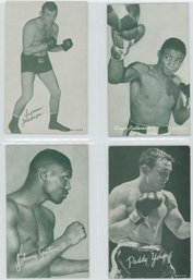 Lot Of (4) 1947-66 Boxing Exhibit Cards