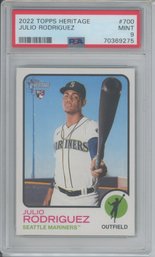 2022 Topps Heritage Julio Rodriguez Rookie PSA 9 MINT