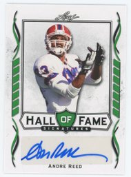 2021 Leaf Andre Reed Autograph