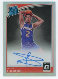 2018 Optic Elie Okobo Silver Prizm On Card Rated Rookie Autograph