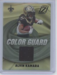 2022 Zenith Alvin Kamara Color Guard Jersey Card