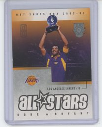 2002 Fleer Hot Shots Kobe Bryant All Stars Insert Card