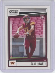 2022 Score Sam Howell Rookie Card