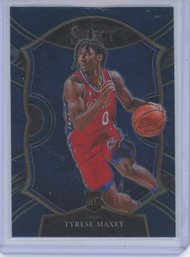 2021 Select Tyrese Maxey Rookie Card