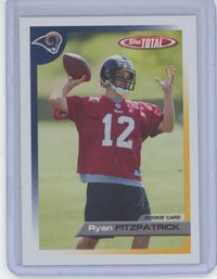 2005 Topps Total Ryan Fitzpatrick Rookie Card Fitzmagic