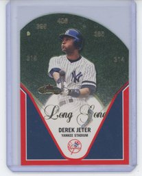 2000 Fleer Showcase Derek Jeter Long Gone Die Cut Insert