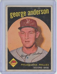 1959 Topps Sparky Anderson Rookie Card