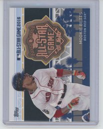 2017 Topps Mookie Betts All Star Game Medallion Card