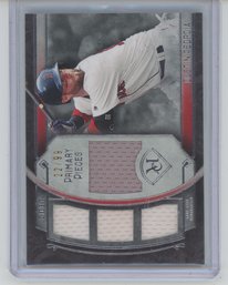 2017 Topps Museum Collection Dustin Pedroia Primary Pieces Quad Jersey /99