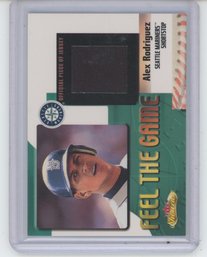 2000 Fleer Showcase Alex Rodriguez Feel The Game Jersey Card