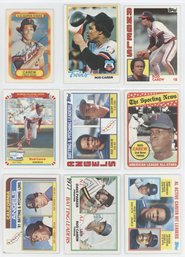 Lot Of (9) Rod Carew Baseball Cards W/ 1969 All Star