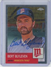 2022 Topps Chrome Platinum Bert Blyleven Auto