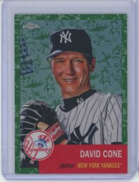 2022 Topps Chrome Platinum David Cone Green Refractor /99