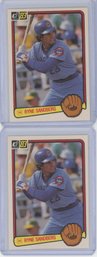 Pair Of 1983 Donruss Ryne Sandberg Rookie Cards