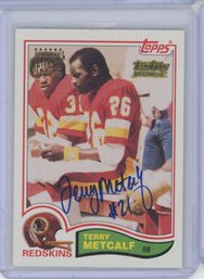 2001 Team Topps Legends Terry Metcalf Auto