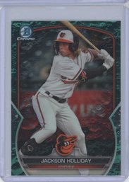 2023 Bowman Chrome Jackson Holiday Green Lunar Refractor /125