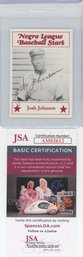 Josh Johnson Negro League Baseball Stars Auto JSA COA