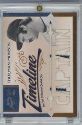 2011 Prime Cuts Thurman Munson Timeline Jersey /25 Pinstripes