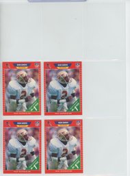 Lot Of 4 1989 Pro Set Deon Sanders Rookies