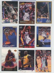 9 Card Shaquille Oneal Lot Including Rookie