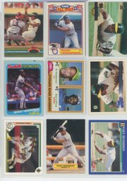 13 Card Rickey Henderson Lot