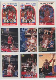 9 Card Michael Jordan Lot