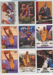 9 Card Kobe Bryant Lot