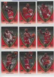 9 Card Michael Jordan Legacy Cards Lot