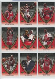 9 Card Michael Jordan Legacy Cards Lot