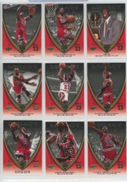 9 Card Michael Jordan Legacy Cards Lot