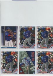 6 Card Vladimir Guerrero Jr Lot Including Rookie