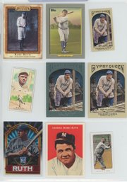 9 Card Babe Ruth Lot