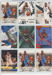 9 Card Kevin Durant Lot Including Inserts