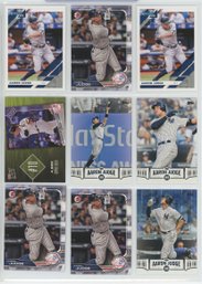 9 Card Aaron Judge Lot Including Second Year