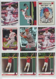 9 Card Mike Trout Lot