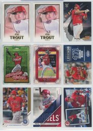 9 Card Mike Trout Lot