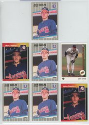 7 John Smoltz Rookie Card Lot