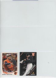 Pair Of Manny Machado Rookie Cards