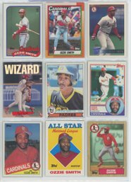 18 Card Ozzie Smith Lot Including Rookie